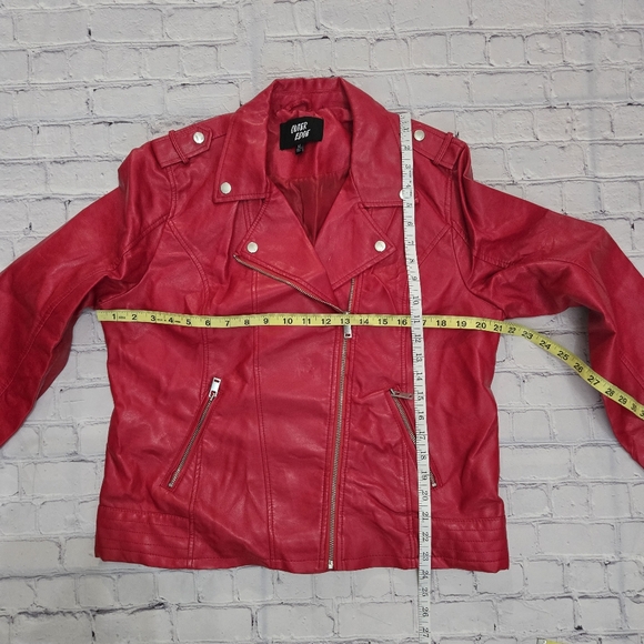 Outer Edge Thriller Moto Biker Red Jacket Size XL - Picture 2 of 8